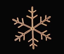 Leuchtende Eiskristalle - LED Schneeflocken - Licht Dekoration - beleuchtete Deko