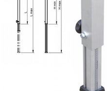 Teleskopfuß / Bühne, 0,60 m - 1,00 m / Bühnenfuß verstellbar