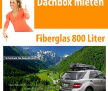 800 Liter Premium Dachbox - Fiberglas 200 km/h möglich
