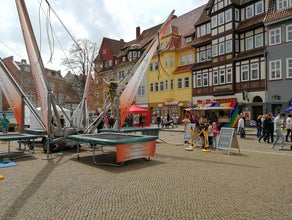 4er Bungee Trampolin, Bungeetrampolin, Bungee Springen, Trampolin