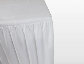 Skirting für Banketttische, weiß, 5,80 x 0,73m