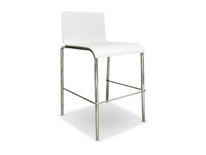 Barhocker mieten – Weiße Barhocker & Black Wood Serie | Stilvolle Mietmöbel für Events & Feiern