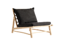 Bambus Lounge Sessel / Stuhl beige