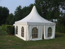 Pagodenzelt 5 x 5 m weiß, Zelt für Hochzeit
