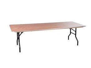 Banketttisch / Klapptisch 183x76 cm rechteckig (Holz oder Schwarz möglich)