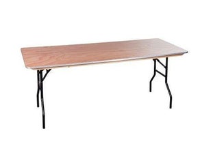 Banketttisch / Klapptisch 183x76 cm rechteckig (Holz oder Schwarz möglich)