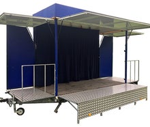 Mobile überdachte Bühne 5 x 2,5m