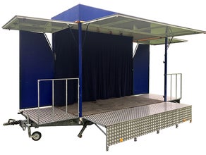Mobile überdachte Bühne 5 x 2,5m