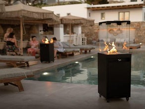 Terrassenheizer Gas Schwarz