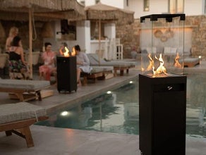 Terrassenheizer Gas Schwarz