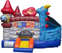 Drachenland Hüpfburg mit Rutsche mieten – Hüpfburg für Kindergeburtstag & Event