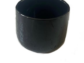 Blumentopf Keramik schwarz