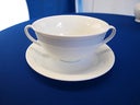 Suppentasse mit Untertasse