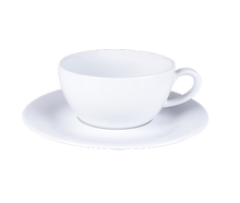 Cappuccino-/Kaffeeschalentasse mit Untertasse 0,25 l System Plus