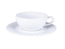 Cappuccino-/Kaffeeschalentasse mit Untertasse 0,25 l System Plus