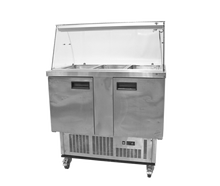 Kühltheke mit Glasfront mieten – Bartheke, Mobile Bar, Ausschanktheke, Eventtheke