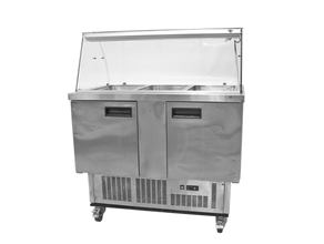 Kühltheke mit Glasfront mieten – Bartheke, Mobile Bar, Ausschanktheke, Eventtheke