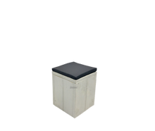 Sitzwürfel schwarz weiss Cube Kubus