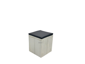 Sitzwürfel schwarz weiss Cube Kubus