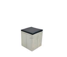 Sitzwürfel schwarz weiss Cube Kubus