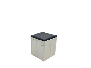 Sitzwürfel schwarz weiss Cube Kubus