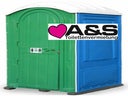 Mobile Toilette für Baustellen - Baustellenklo / Reinigung / Fäkalienentsorgung / Toiletten / mobile Toilette / Service / WC Kabine / Entsorgung / ab 34,50 pro Woche