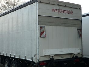 10,5to Zentralachsanhänger 7,20m SchiebePlane, Durchlader und Ladebordwand