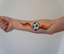 Fussball Fan-Schminken