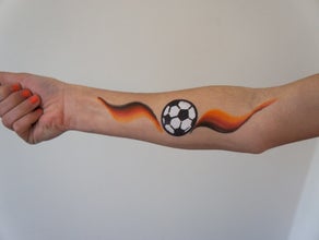 Fussball Fan-Schminken