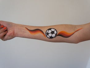 Fussball Fan-Schminken
