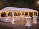 Partyzelte, Pavillons, Faltpavillons, Sonnenschirme, Zeltheizung, Beleuchtung für bis zu 64 Personen - Galerie - Bild 1