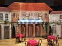 Frankreich, Café, Kulisse, Kulissenfassade, Fassade, Haus