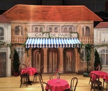 Frankreich, Café, Kulisse, Kulissenfassade, Fassade, Haus