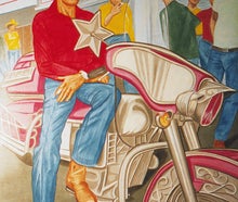 Amerika, Cowboy, Harley, Kulisse, USA, Motorrad, Harley Davidson