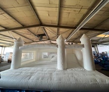 GROßE WEIßE HÜPFBURG MIETEN I 24/7 SUPPORT / WHITE BOUNCY CASTLE