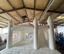 GROßE WEIßE HÜPFBURG MIETEN I 24/7 SUPPORT / WHITE BOUNCY CASTLE