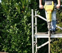 Brunnenramme, Aufbruchhammer mit Vorsatz, Elektro