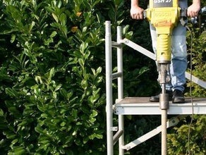 Brunnenramme, Aufbruchhammer mit Vorsatz, Elektro