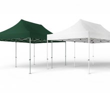 Faltzelt, Festzelt, Partyzelt, Bierzelt mieten (6x3m) – Wasserdichter Pavillon in Weiß oder Grün für Events
