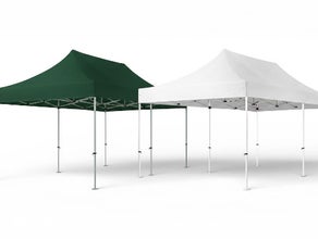 Faltzelt, Festzelt, Partyzelt, Bierzelt mieten (6x3m) – Wasserdichter Pavillon in Weiß oder Grün für Events