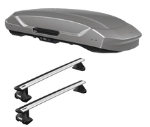 Dachbox Thule Motion 3 XXL inklusive Thule Dachtrögern, extra groß, mit 600l Volumen mieten