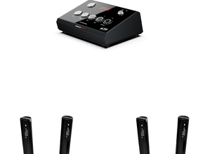 Konfetti-Kanonen Set · 4× MAGIC FX Power Shot II · FX-COMM4NDER Steuerung