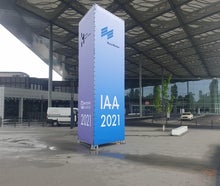 MediaTower Mobiler Werbeturm / Präsentationsturm