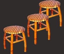 Asiatische Sitzmöbel - Hocker - Stuhl - Asien - China - Japan - Sitzbank - Bambus