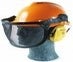 Sicht und Gehörschutz mit Schutzhelm