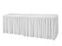 Skirting Plissé 4,1 m weiß mieten – Miettisch, Eventtisch, Veranstaltungstisch, Partytisch - Galerie - Bild 2