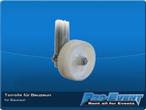 Torrolle für Bauzaun