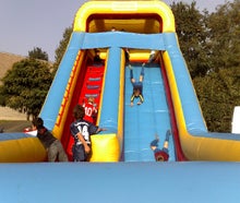 KOMBIPAKET Trampolin und Riesenrutsche mieten