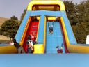 KOMBIPAKET Trampolin und Riesenrutsche mieten