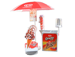 Cornetto Softeis Komplettstand mieten – Fun Food